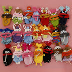 Funny Crochet Sausage Mouth Keychain Key Holder Pouch