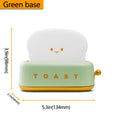 USB Rechargeable LED Bread Toast Night Light Table Lamp Bedside Portable for Bedroom Kids Room Baby Gift Holiday Decor Birthday