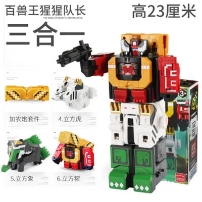 Math Cube Transformation Robot Toy