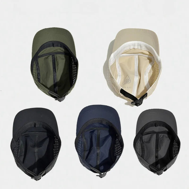 Short Brim Quick Dry Mesh Baseball Cap for Outdoor Adventures