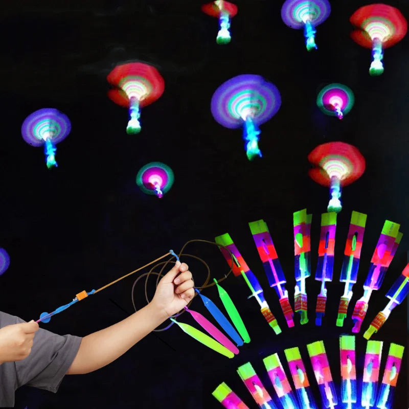 LED Flying Rocket Helicopter Toy