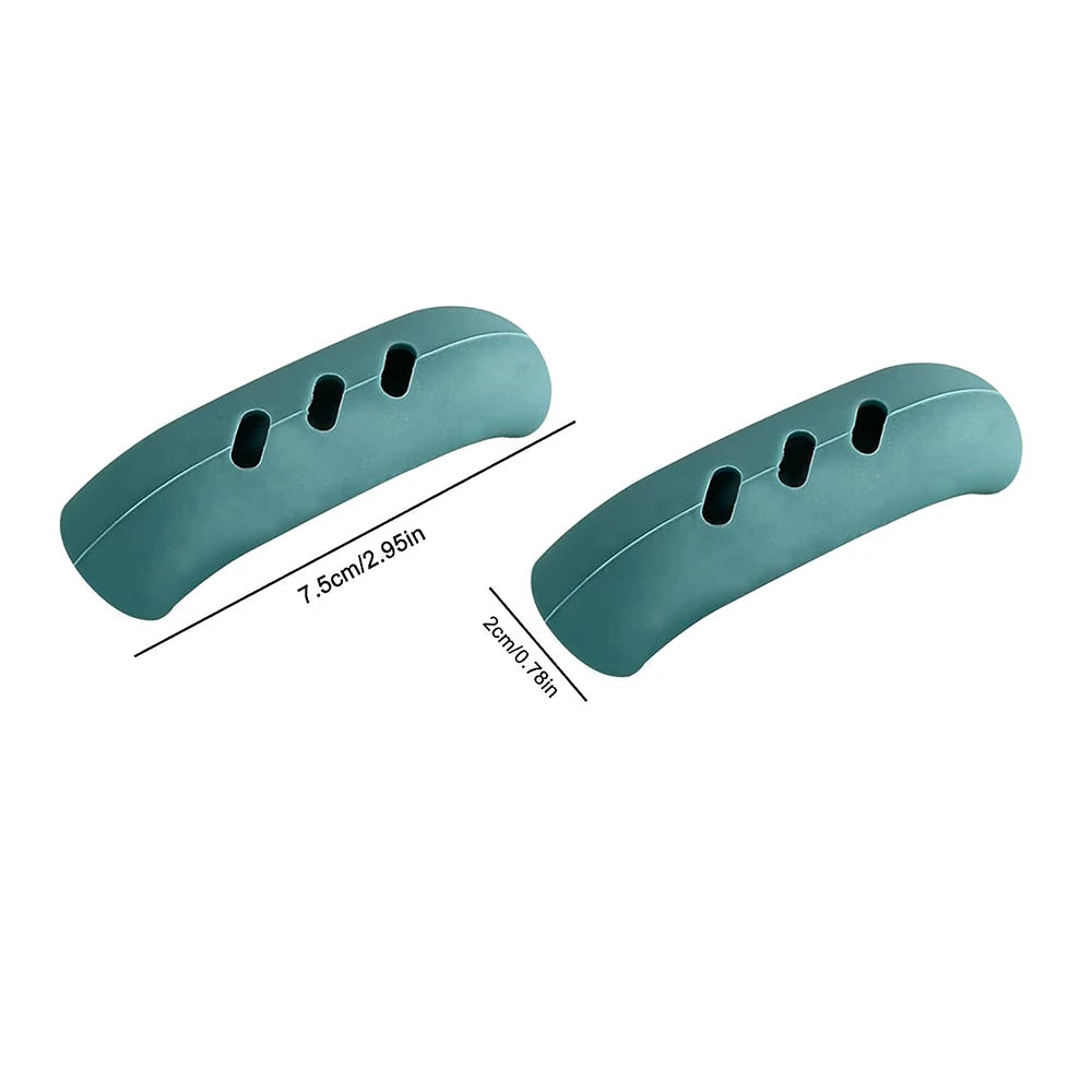2PCS Silicone Pan Handle Cover – Heat Resistant Non-Slip Grip Sleeve
