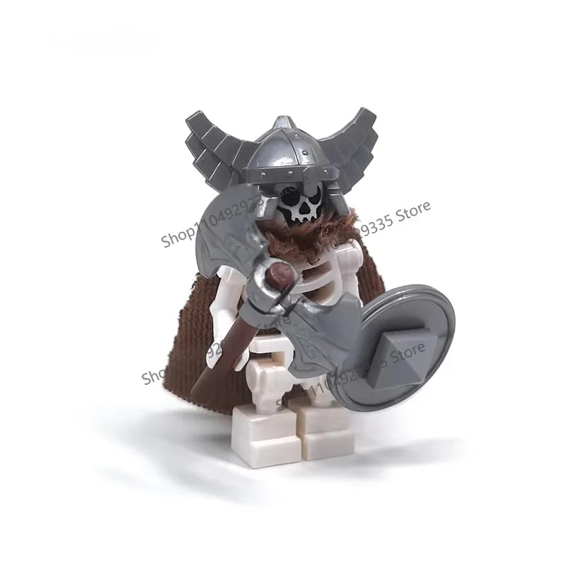 Halloween Scene Building Blocks Skeletons Ghosts Army King Assembled Charactesrs Figures DIY Accessories Bricks Toys Kids Gifts
