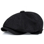 Retro Newsboy Octagonal Beret Cap for Classic Casual Style