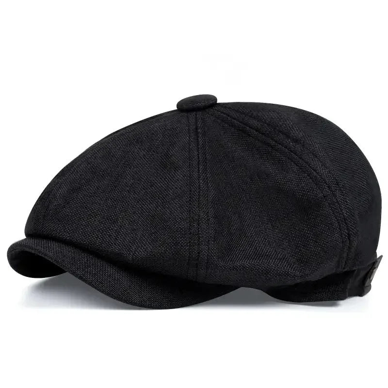 Retro Newsboy Octagonal Beret Cap for Classic Casual Style
