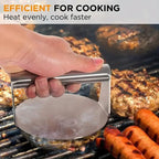 Heavy Duty Stainless Steel Smash Burger Press – BBQ Patty Smasher & Meat Press Tool - 10cm