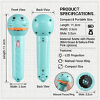 Children's Glowing Flashlight Projector Toy Baby Sleep Story Book Early Education Lighting Holiday Christmas Gift