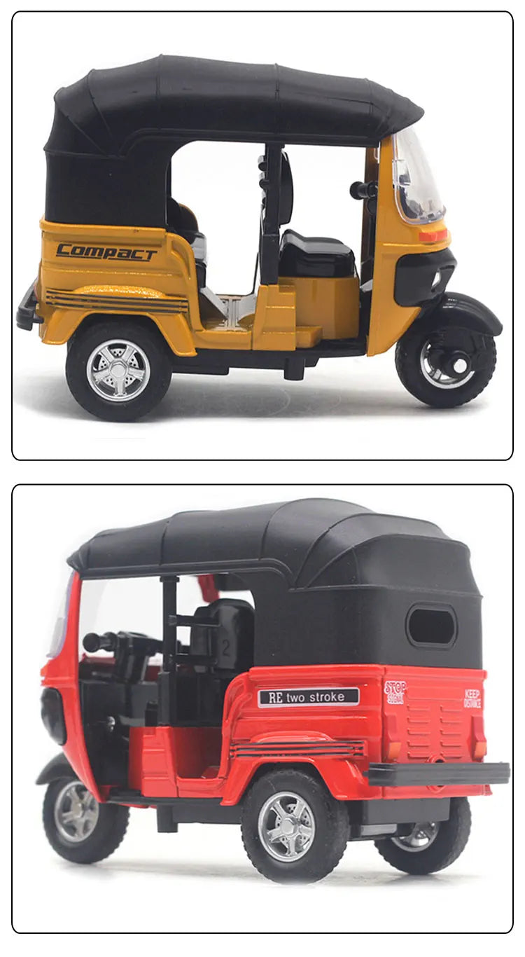 Indian Alloy Tricycle Die-Cast Model Toy