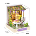 Kitten Mini Doll House 3D Wooden Puzzle DIY Miniature Building Kit