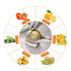 Stainless Steel Fruit Slicer Clip for Tomato, Onion and Citrus