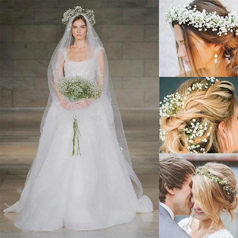 1Pcs 63cm Babies Breath Artificial Flowers Plastic Gypsophila DIY Floral Bouquets For Handmade Wedding Party Home Decoration