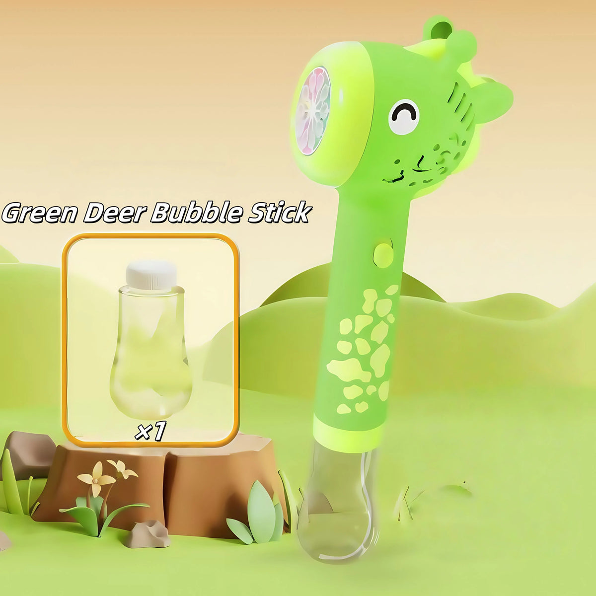 Cartoon Dinosaur & Giraffe Automatic Bubble Blowing Machine