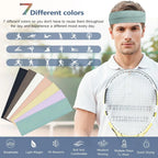 6-Pack Sports Sweatband Headbands – Solid Color & Leopard Print