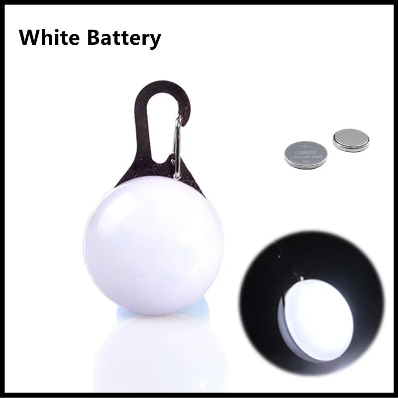 LED Glowing Pendant Flashlight Dog Cat Collar Pet Leads Glow Accessories Bright Necklace Luminous Collar Night Safety Decor