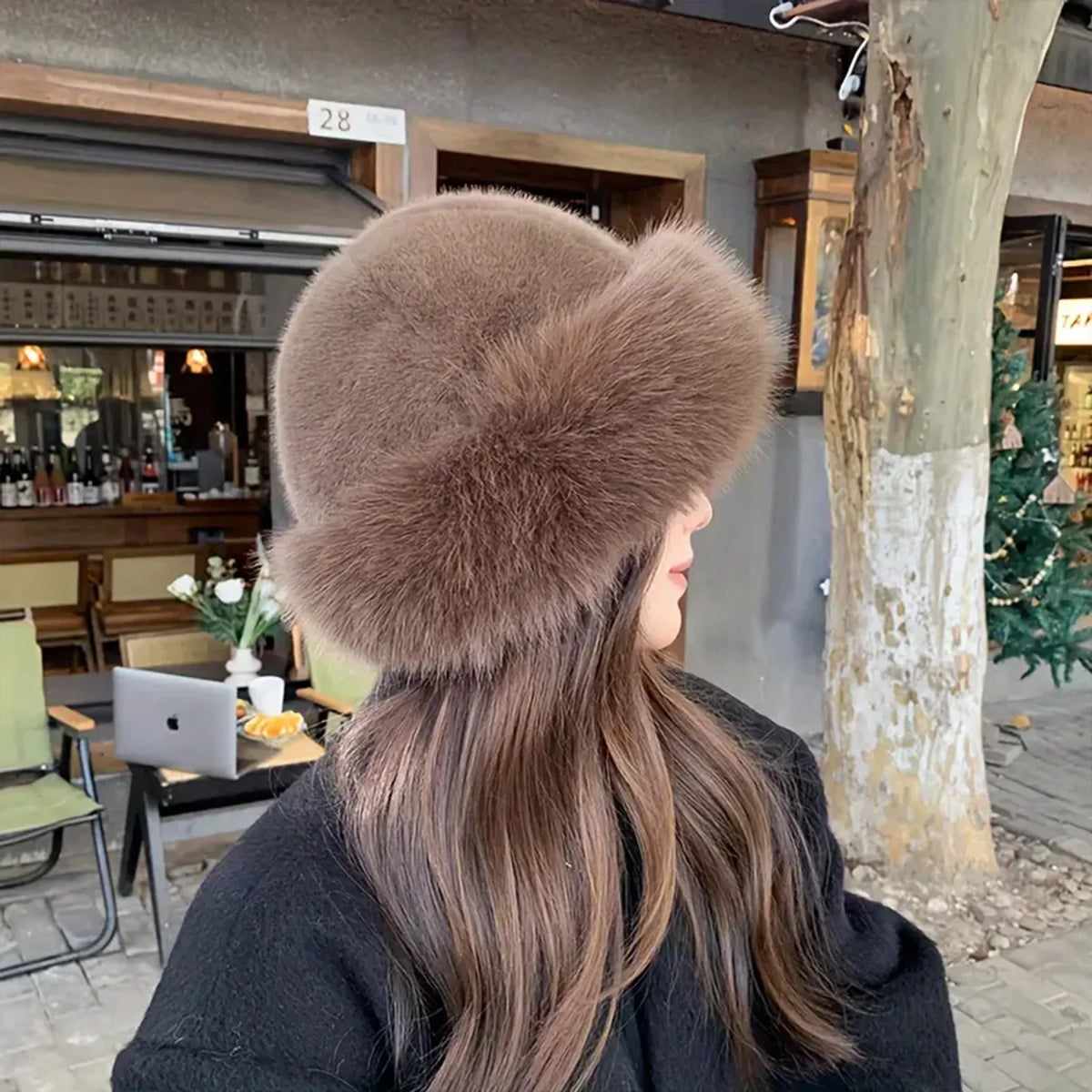 Plush Warm Mongolian Fur Winter Hat with Ear Protection