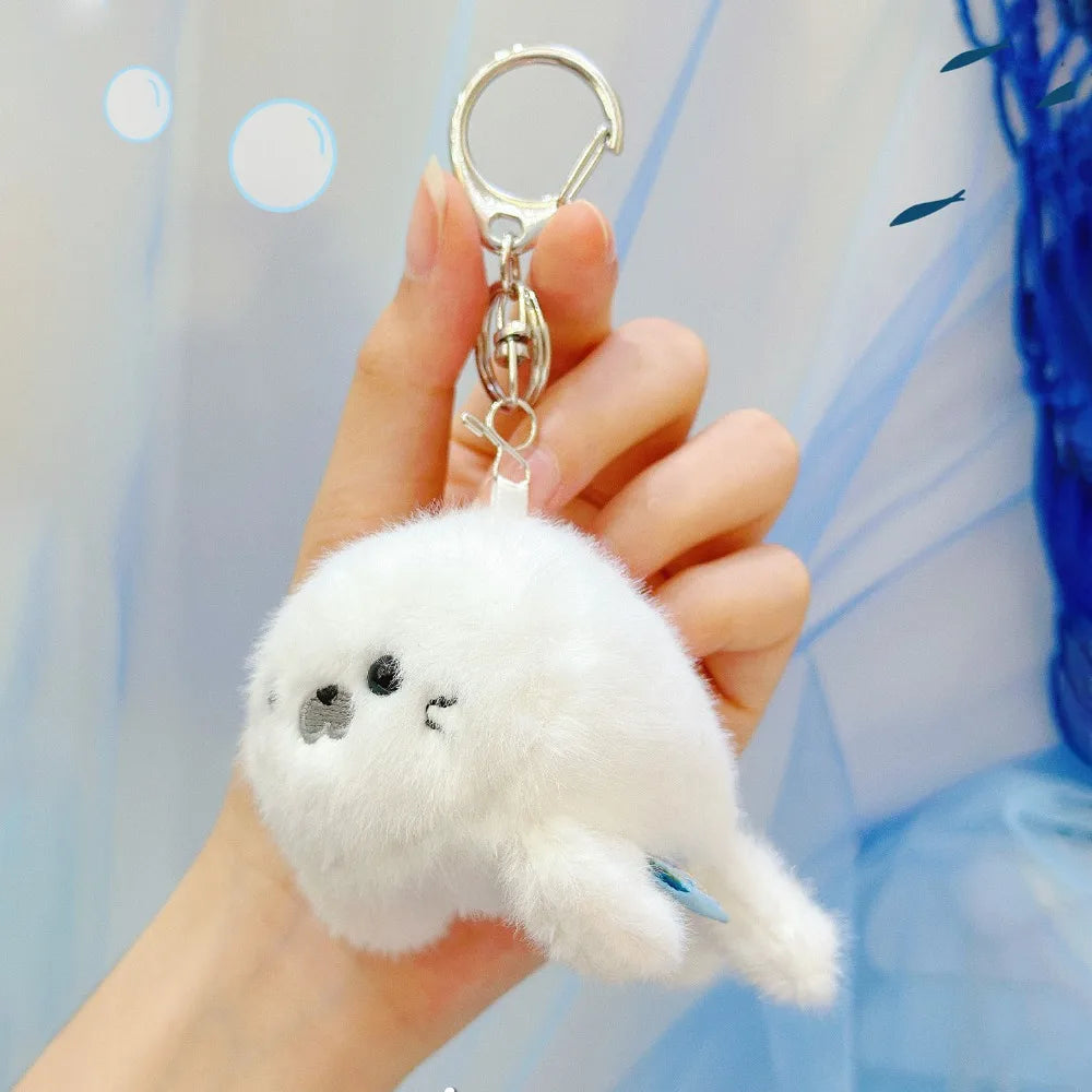 Cute Rabbit Bow Plush Keychain Bag Charm Gift for Girls and Women