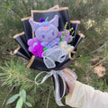 Cartoon My Melody Kuromi Cinnamoroll Kt Cat Plush Doll Creative Flower Bouquet Valentine Christmas Graduation Birthday Gift