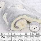 Flannel Pet Mat Dog Bed Cat Bed Thicken Sleeping Mat Dog Blanket Mat For Puppy Kitten Pet Dog Bed for Small Large Dogs Pet Rug