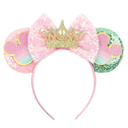 Sequin Mouse Ears Bow Headband for Women & Girls