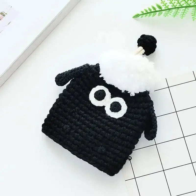Cartoon Dog Key Case Handwoven Key Organizer Pouch