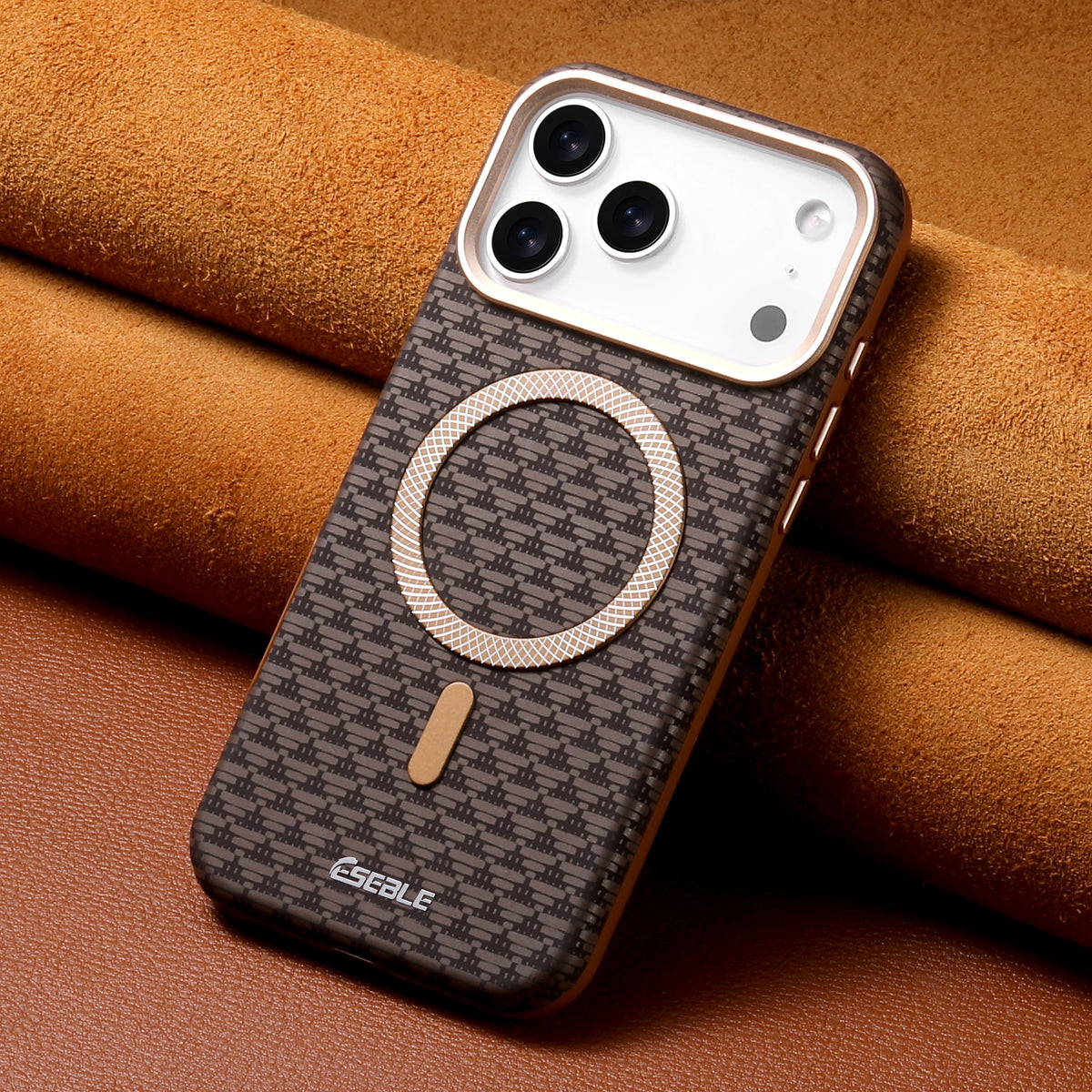 Luxury Business Bitmap Leather Magnetic Phone Case For iPhone 18 17 16 15 14 13 Pro Max 18Pro Air Metal Lens Button Bumpe Cover