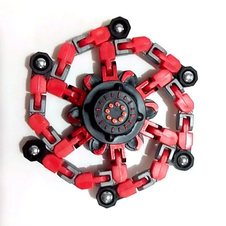 Deformable Chain Fidget Spinner Sensory Hand Toy for Creative Play