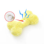 Love Bone Plush Squeaky Dog Toy for Interactive Chewing and Play