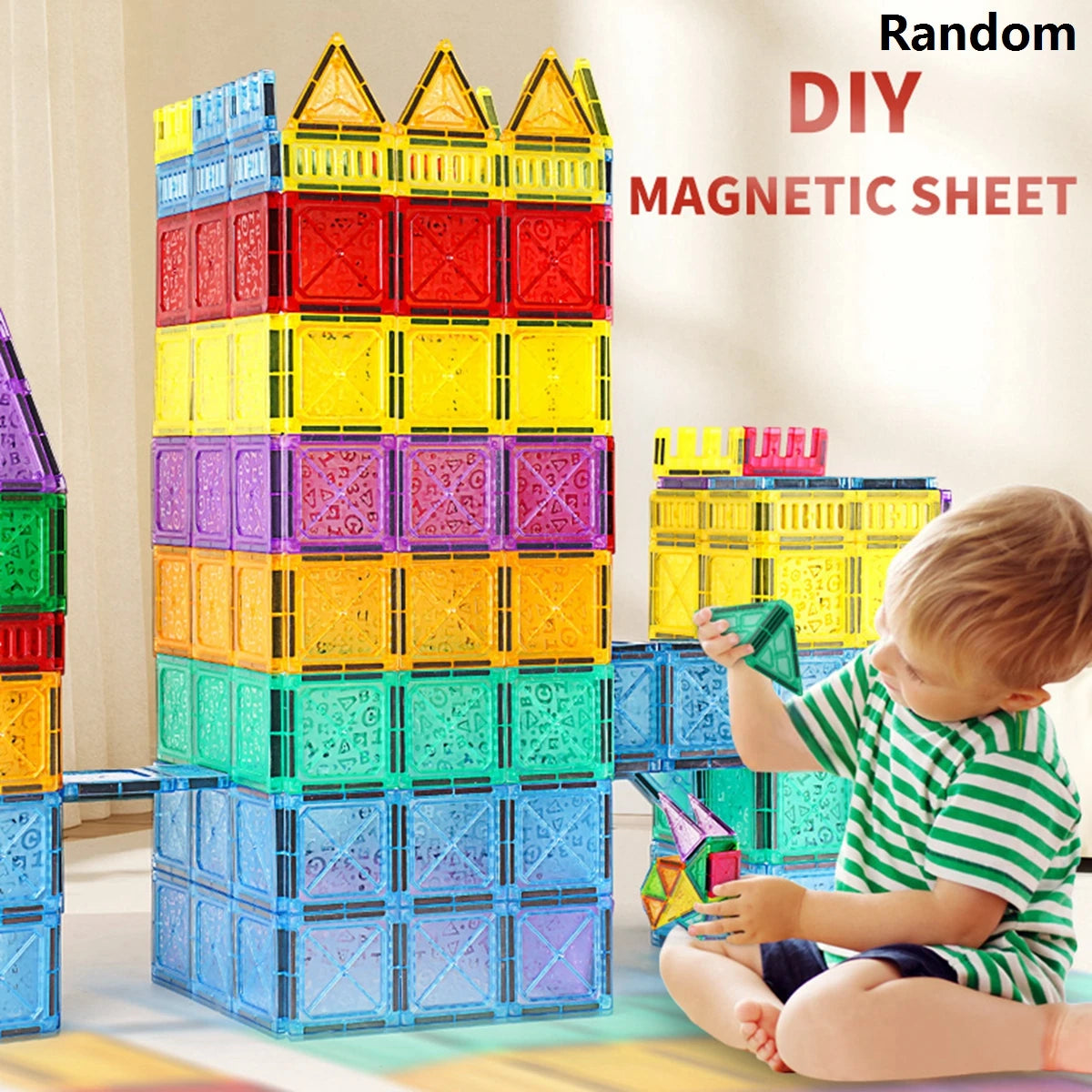 Magnetic Tiles STEM Building Blocks Educational Toy for Kids