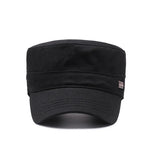 Four Seasons Flat Top Hat Men'S Simple Cotton Peaked Hat Fashion Baseball Cap Casual Cap, Commuter Sunshade Hat