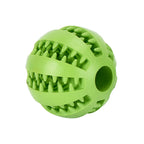 Treat Dispensing Rubber Dog Ball for Interactive Chew and Slow Feeding