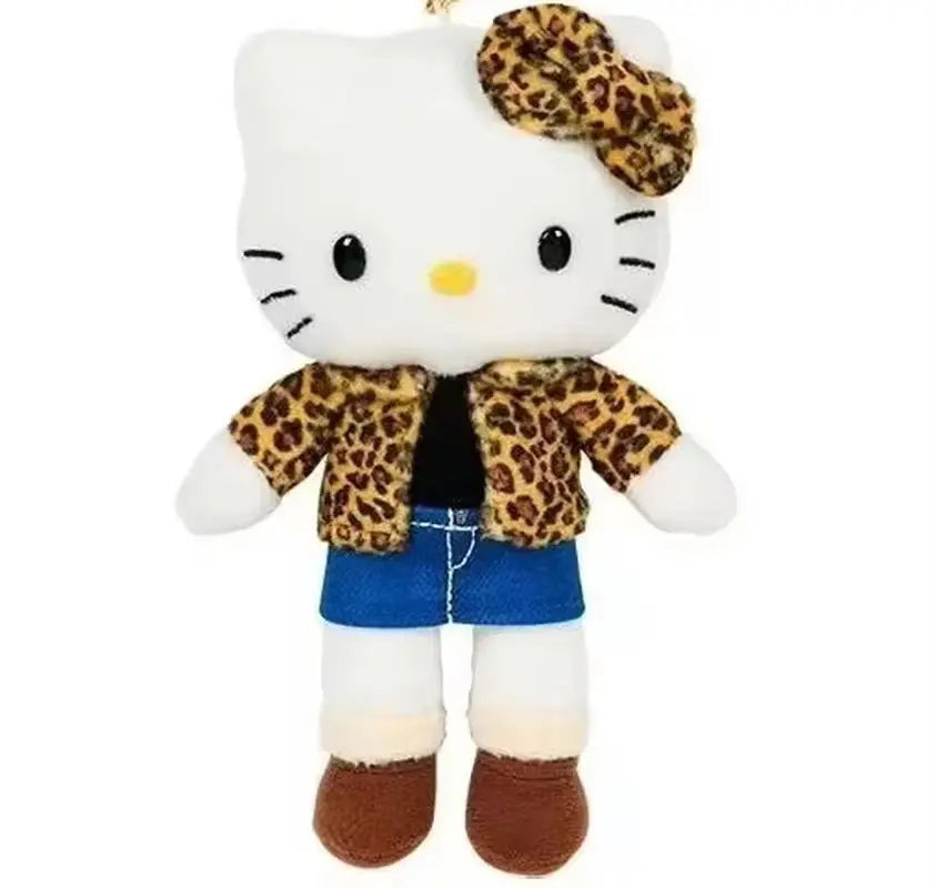 New Product In Stock Japanese Love Button Kt Cat Plush Toy Doll Pendant Cute Bow  Heart Plush Bag Pendant Surprise Gift