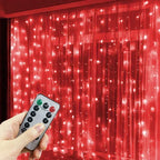 Wedding Garland Fairy Lights Outdoor 8 Mode LED USB Curtain Light String Christmas Tree Holiday Decoration Garden Light