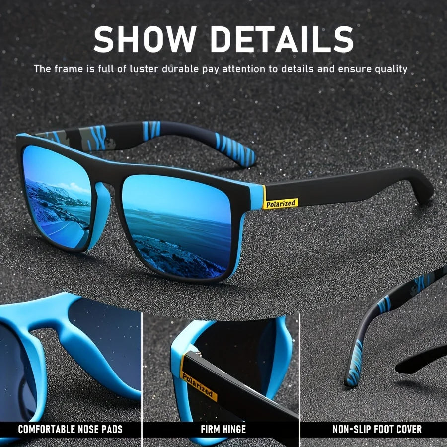 Vintage Square Polarized UV400 Sunglasses for Men & Women