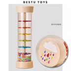 Montessori Wooden Rain Stick Baby Sensory Music Toy