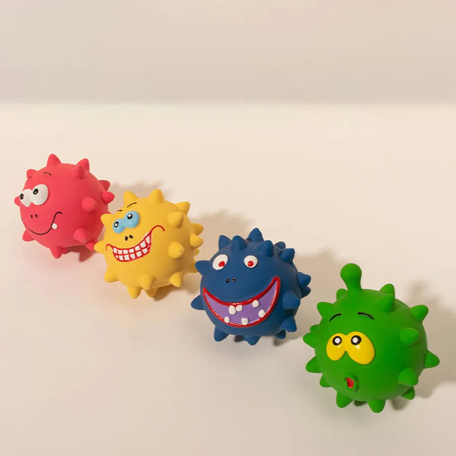 Squeaky Dog Chew Toy for Interactive Teeth Cleaning and Play