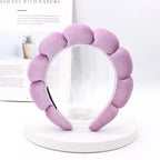 Velvet Sponge Spa Headband for Face Washing & Skincare