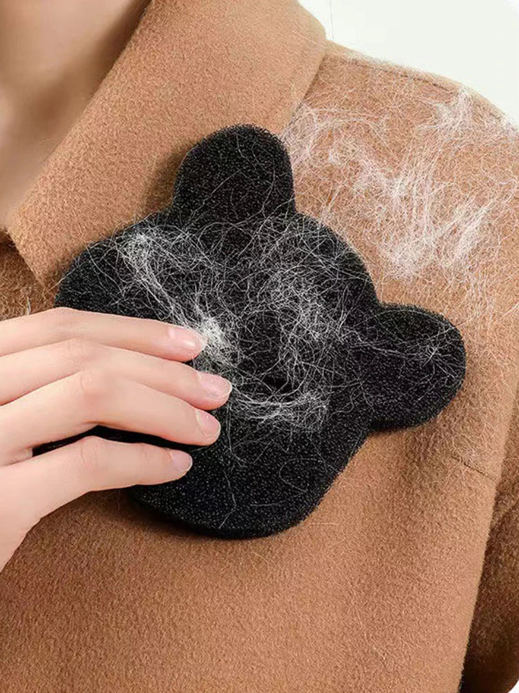 4PCS Bear Shape Laundry Balls Lint Catcher Reusable Pet Hair Remover Cleaning Sponge for Clothes Sofa Cat Dog Home House