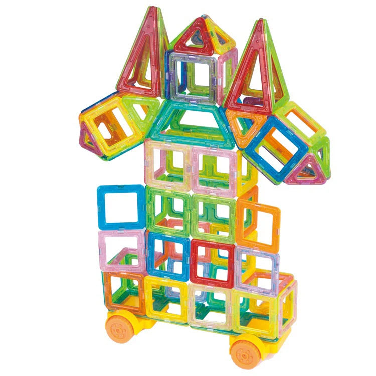 64-184PCS Kids Magnetic Building Blocks – STEM Construction Toy Set