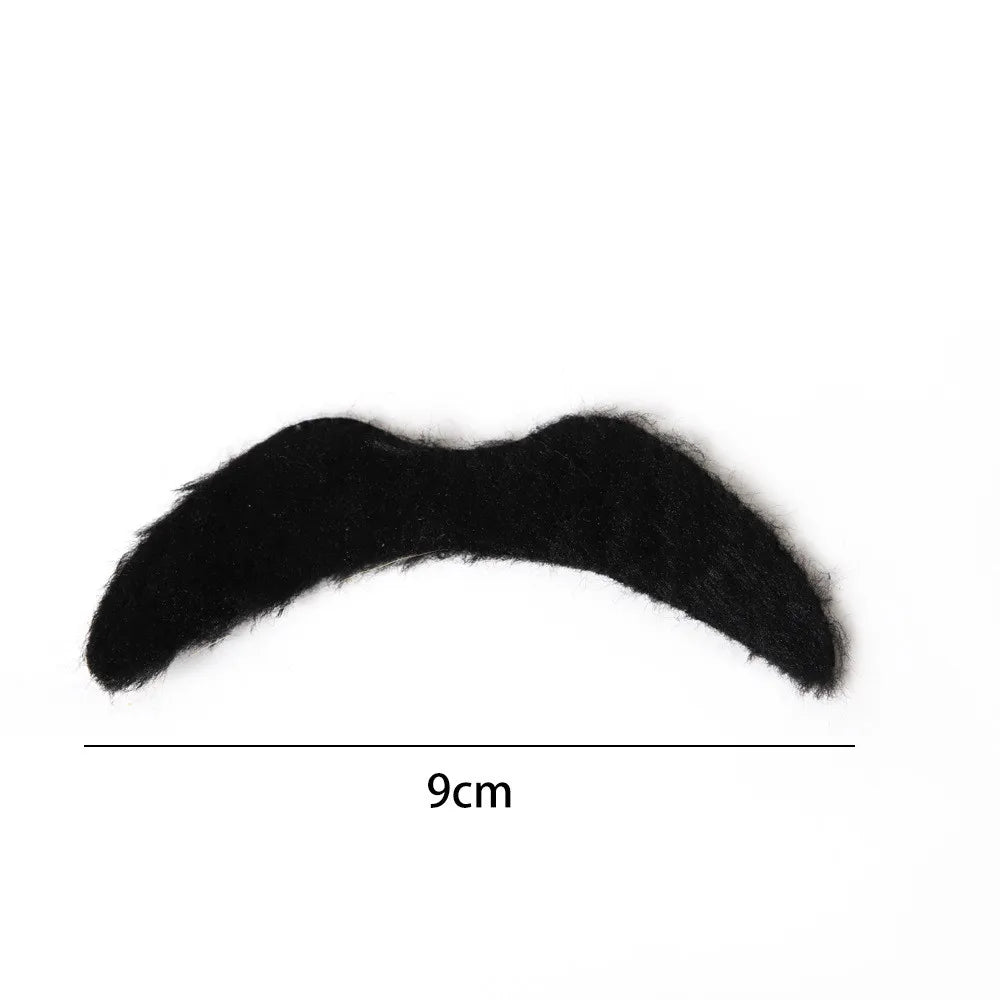 12Pcs/Set Self Adhesive Fake Beard Mustaches Mexican Fiesta Party Supplies Halloween Christmas Costume Fake Mustaches Sticker