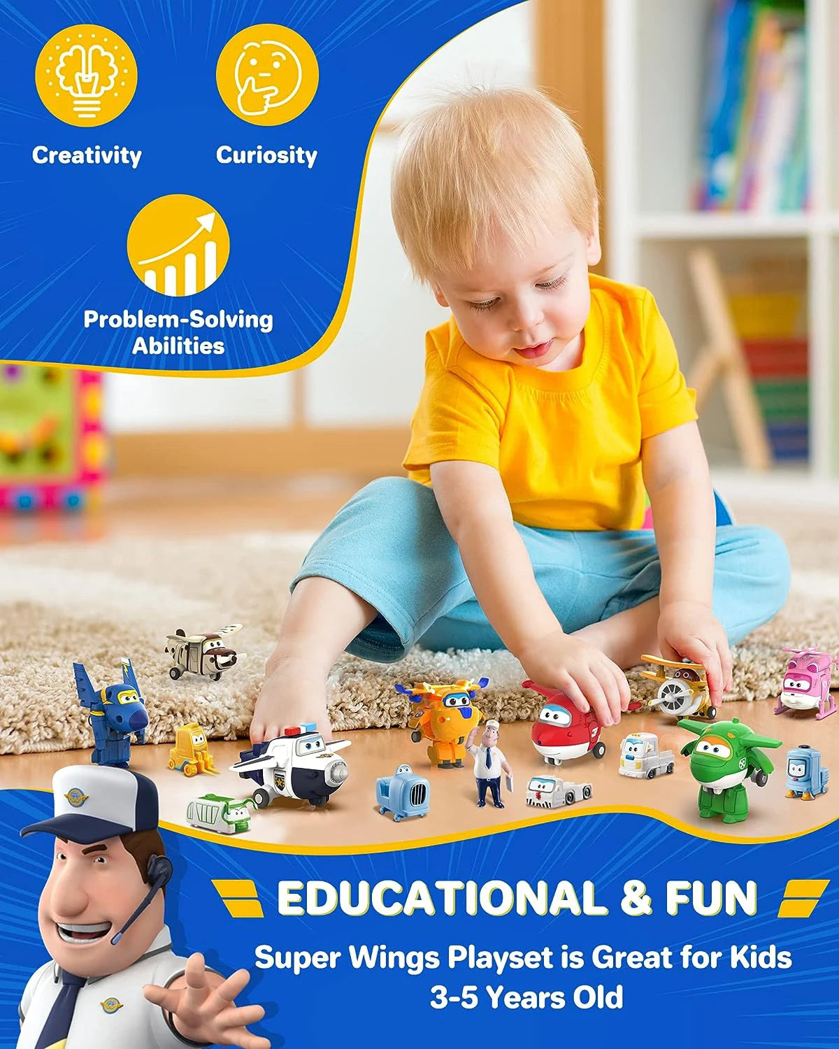 Transforming Airplane Toy Set
