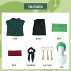 Cosplay OP Costume Wig Kerchief Eearrings Anime Clothes Kimono Adult Children Christmas Halloween Party Role Playing Outfit