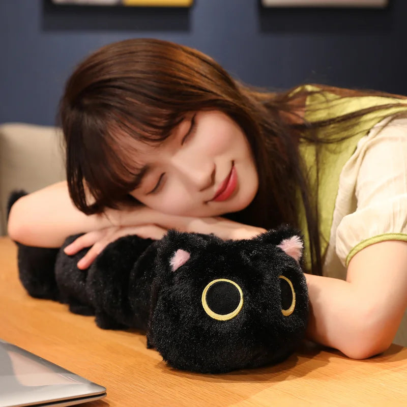 Long Cat Caterpillar Plush Toy – Soft Stuffed Pillow Cushion