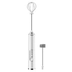 Wireless Electric Milk Frother USB Rechargeable Handheld Coffee Whisk Mixer
