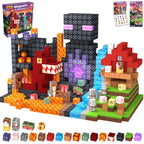 Funxinee Dinosaur Theme Park Magnetic Blocks STEM Building Set