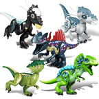 Jurassic Raptor Building Blocks Mini Dinosaur Construction Toy Set