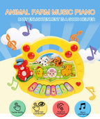 Kids Cartoon Piano Keyboard with Animal Sounds & Flashing Lights