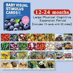Baby Visual Stimulation Montessori High Contrast Flash Cards