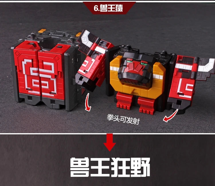 Math Cube Transformation Robot Toy