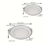 Stainless Steel Filter Tray – Reusable Round Mesh Basket for Frying, Grilling & Food Straining