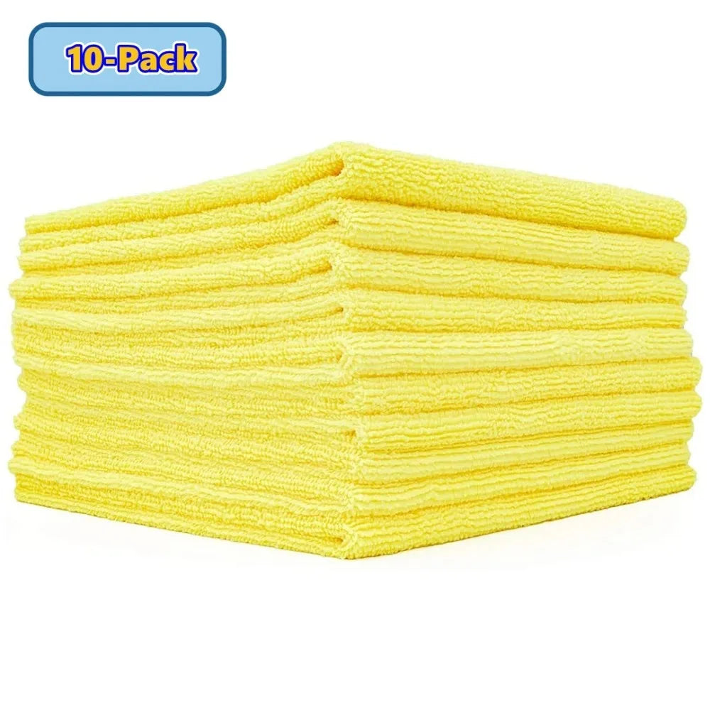 10pcs car cleaning towels, multi-purpose car detailing wipes, car drying cloths